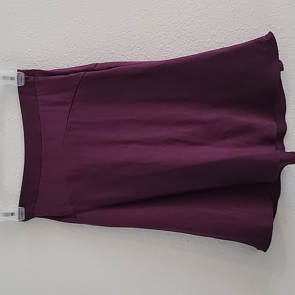 Silk Banana Republic Skirt Purple 0 XS Y2k Vintage Fairy Whimsigoth Party Office - Picture 3 of 7